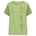thumbnail image 3 of Phcqqok Fourth of July Shirt Girls Summer Tops 2025 Casual Short Sleeve Tees Soft Blouses Trendy Round Neck Shirts for Kids Comfortable Everyday Wear 12-13 Years, 3 of 4