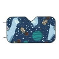 thumbnail image 7 of Fotbe Alpaca Astronaut in Space Car Windshield Sunshade | Sun Visor Protector Front Window Shade, Keeps Out UV Rays, Keeps Your Vehicle Cool-Small, 7 of 7