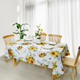 thumbnail image 2 of Sunflower Tablecloth Yellow Floral Table Cloth for Rectangle Tables Summer Spring Tablecloth Indoor/Outdoor Stain and Wrinkle Resistant Table Cloth for Easter Picnic and Kitchen 60"x84", 2 of 6