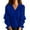 163#Navy, variant on V Neck Sweaters for Women Casual Long Sleeve Sweaters V Neck Knit Solid Color Oversized Pullover Sweater Jumper Orange L