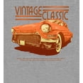 thumbnail image 2 of Car Fanatic Orange Vintage Car Crew Neck Short Sleeve Adult T-shirt-Medium-Heather Gray, 2 of 3