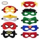 thumbnail image 2 of 9 Uds. Máscaras de fieltro de superhéroe para niños máscaras de superhéroe con cuerda elástica fiesta Cosplay favorece máscaras para fiesta de Halloween, 2 of 8