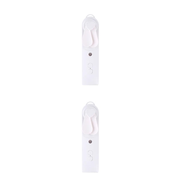 Ventilador de nebulización recargable Wosthever 30ML Mini humidificador de refrigeración por aire Blanco 2piezas
