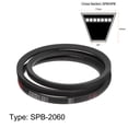thumbnail image 2 of Uxcell SPB2060 V-Belts Drive Belt 2060mm Pitch Length Rubber for Power Transmission, 2 of 6