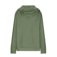 thumbnail image 5 of Womens Lightweight Active Long Sleeve Hoodies Casual Zip Up Sweatshirts Relaxed Fit Fall Jackets Coat with Pockets, 5 of 6