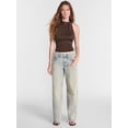 thumbnail image 2 of No Boundaries Low Rise Cotton Baggy Jeans, 31.5'' Inseam, Women's 00-26W, 2 of 5