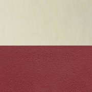Regency Kee 30 in Square Breakroom Table- Maple Top, Chrome Legs, 4 M Stack Chairs- Burgundy