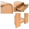 thumbnail image 3 of Rounded corners and contemporary shape | Suitable for placing bedside essentials | Get adjustable levelers for uneven floors, 3 of 5