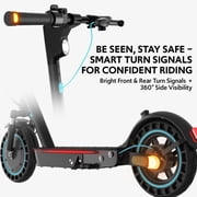 Electric Scooters for Adults, 650W Motor & 25-Mile Range, 10 Solid Tires, Dual Suspension, UL2272 Certified Foldable E-Scooter