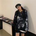 thumbnail image 4 of Top de manga larga para mujer,Camisas de manga larga para mujer, sudadera con cuello redondo, sudadera con efecto tie-dye para mujer, los mejores materiales, 4 of 7