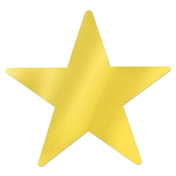 Beistle Gold Metallic Star Cutouts (Case of 144)