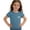 A Blue, variant on Auroural Toddler Girls Tank Tops 2T Children's Spring and Summer Solid Color Puffed Sleeves Short Sleeves Round Neck T-Shirt Top for Kids