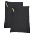 thumbnail image 2 of 2 piezas de bolsillo lateral cosido con cremallera, billetera pequeña, bolsa para teléfono, bolsa de seguridad para viajes Negro, 2 of 7
