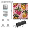 thumbnail image 3 of Pink Orange Strawberry Beach Blanket Outdoor Picnic Mat Sandproof Waterproof Foldable for Camping Travel Hiking, 3 of 6
