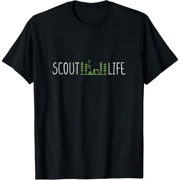 Scout Life for Scouts T-Shirt mens t shirt，black，women，funny，misfits，men，journey