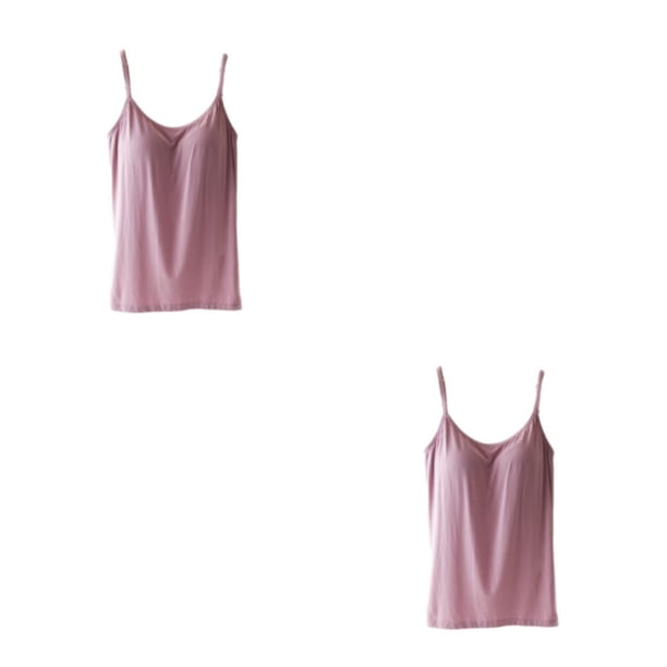 Sonducket Camisola de yoga para mujer Top Fitness La mejor ropa de gimnasia Mano de obra fina Traje de verano lavable para interiores y Rosa L 2piezas