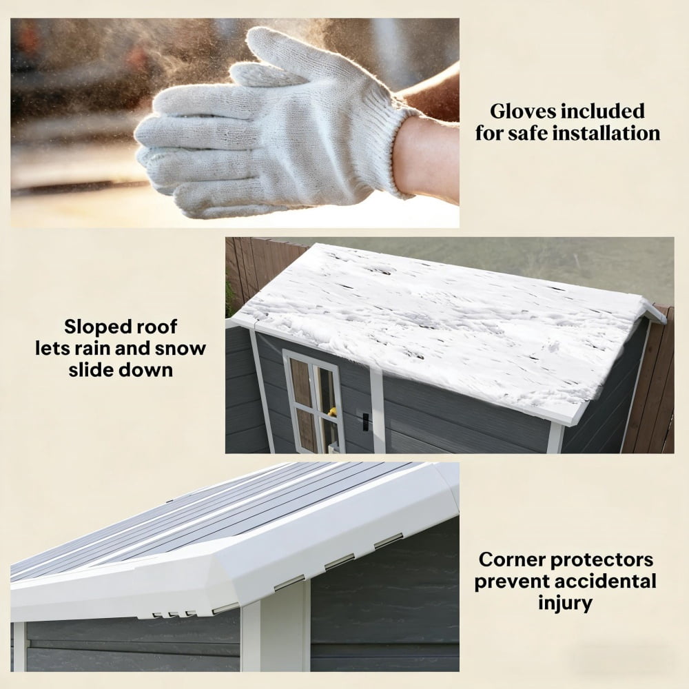 Outdoor Garden Storage Shed Tool House