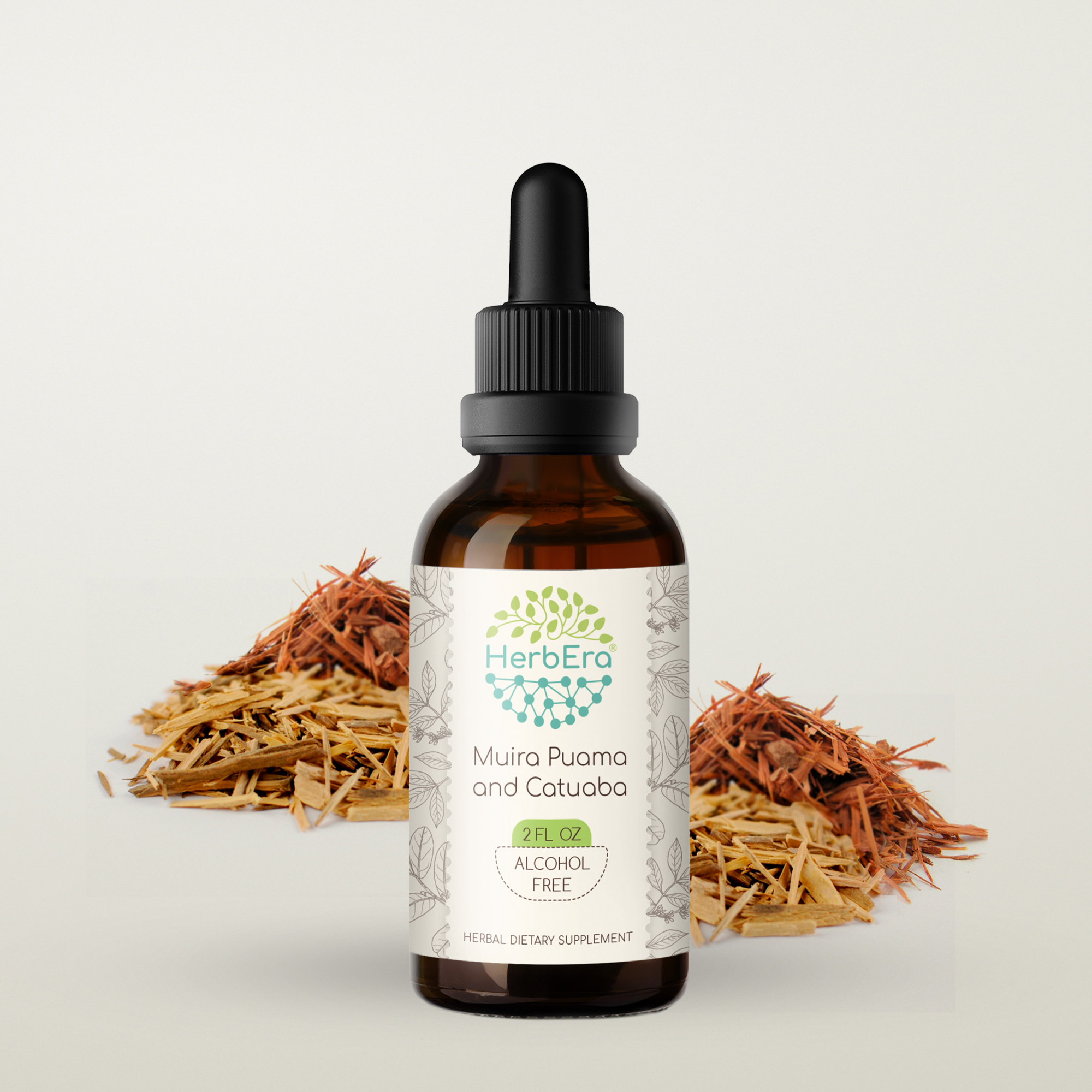 Muira Puama and Catuaba AlcoholFREE Herbal Extract Tincture, Super