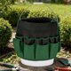 thumbnail image 5 of Bolsa para herramientas de jardinería de gran capacidad, impermeable, con múltiples bolsillos Negro Verde, 5 of 7