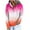 Hot Pink, variant on Kaemgyyd Sweatshirts for Women Loose Gradient Button Long Sleeve Hoodies Casual Trendy Drawstring Pullover with Pockets