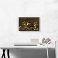 thumbnail image 2 of ARTCANVAS Flowers in Vase, Fruit and Red Parrot Canvas Art Print by Balthasar van der Ast - Size: 18" x 12" (1.50" Deep), 2 of 9