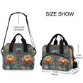 thumbnail image 2 of FORMRS Reusable Lunch Bag for Work School Leakproof Insulated Cooler with Adjustable Shoulder Strap, Abstract Water Lilies Pattern, 2 of 6