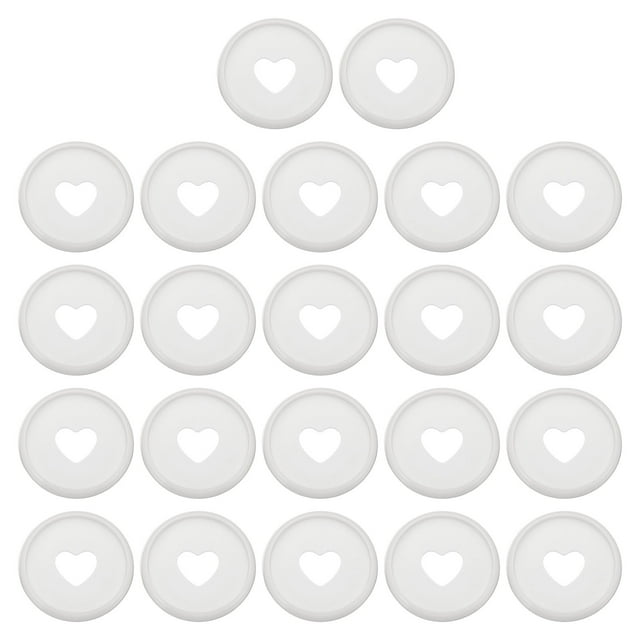 Unique Bargains Disques de Reliure en Plastique, Blanc, 22 Unités