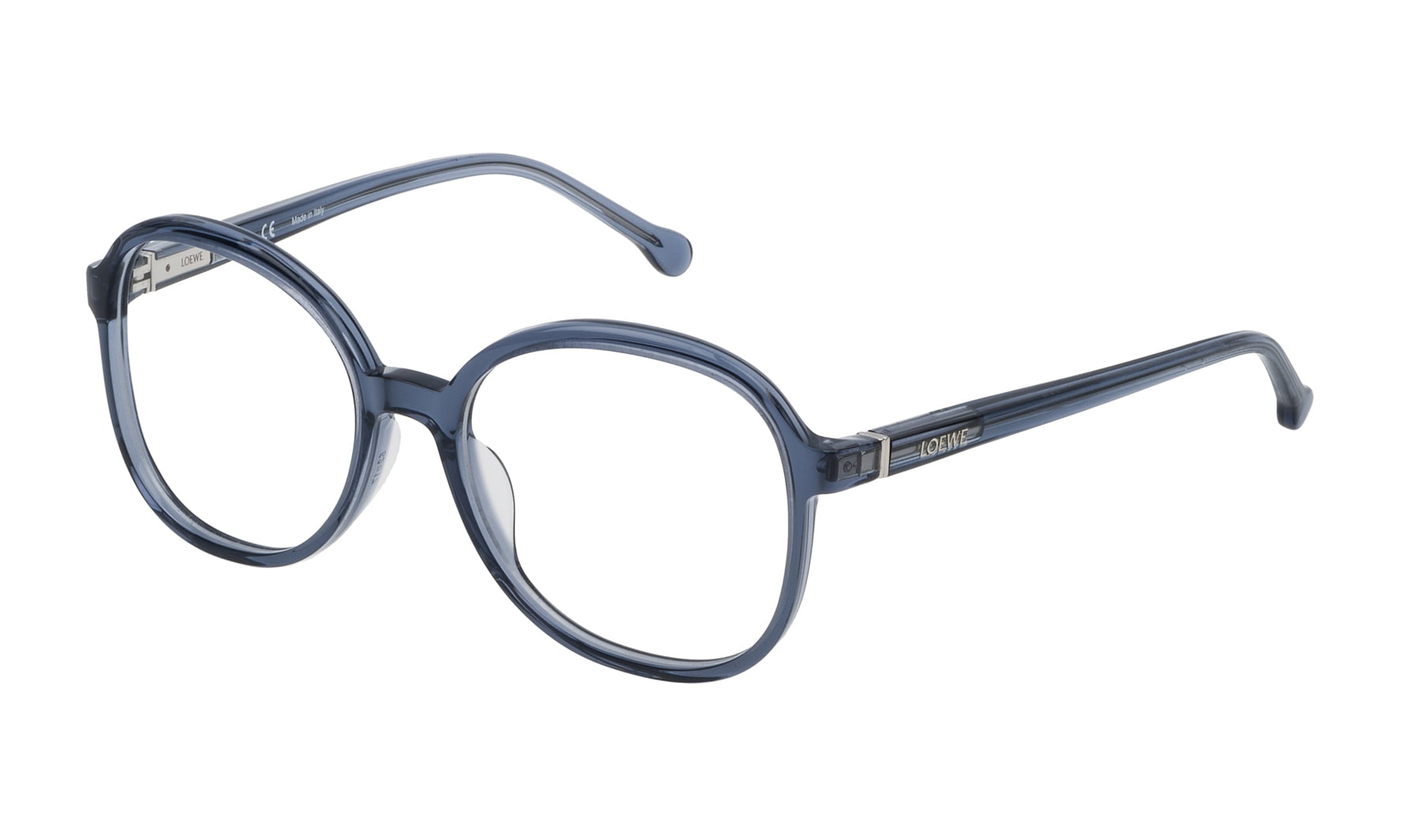 EYEGLASSES FRAME LOEWE SHINT TRANSP.BLUE WOMEN VLWA29M520NU7 Walmart