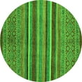 thumbnail image 1 of Ahgly Company Indoor Round Abstract Green Modern Area Rugs, 6' Round, 1 of 4
