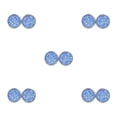 thumbnail image 2 of Jumpingount Pendientes de acero inoxidable simples llamativos gotas para los oídos antisensibilidad superficie lisa ligeros pendientes azul cielo Cielo azul 5Conjunto, 2 of 6