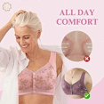 thumbnail image 5 of 2pcs Charm Bras Front Snaps Comfortable & Convenient Front Button Bra, Wide Shoulder Straps Cotton Front Closure Bra, 5 of 5
