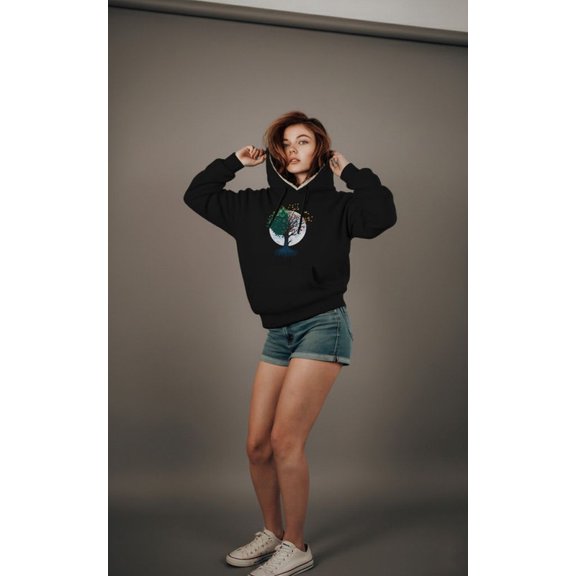 Women Oversized Printed Hoodie | Stylish Cotton Hoodie for Women | Winter Wear | Casual Streetwear
