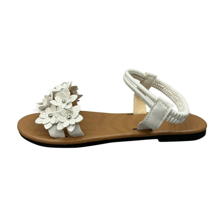 

Ediodpoh Women s Summer Fashion Low Heel Roman Open Toed Sandals Elastic Sandals Womens Sandals White 7.5(39)