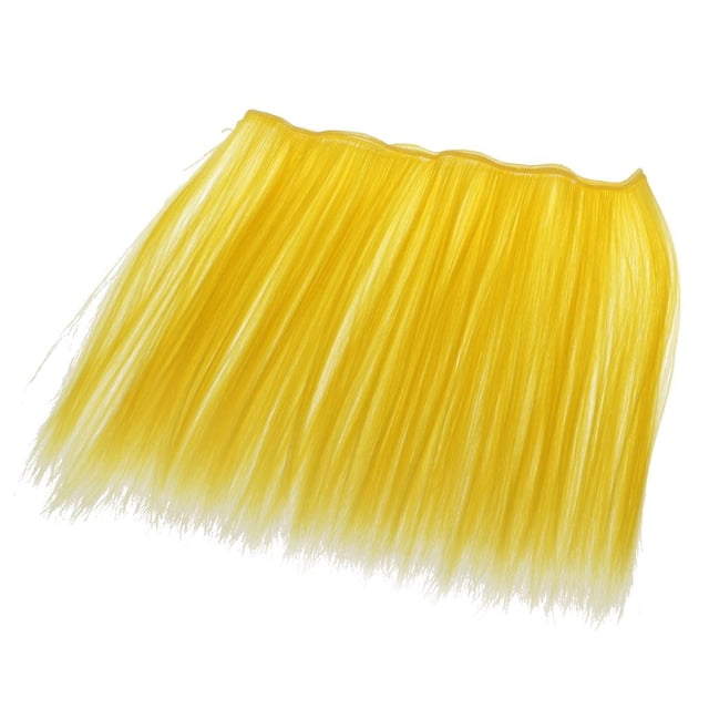 Peluca de muñeca de niña de 25 cm, pelo rgo y liso, ambre de alta temperatura, fabricación de bricoje, accesorios Amarillo Sunnimix Pelucas de muñeca 25cm
