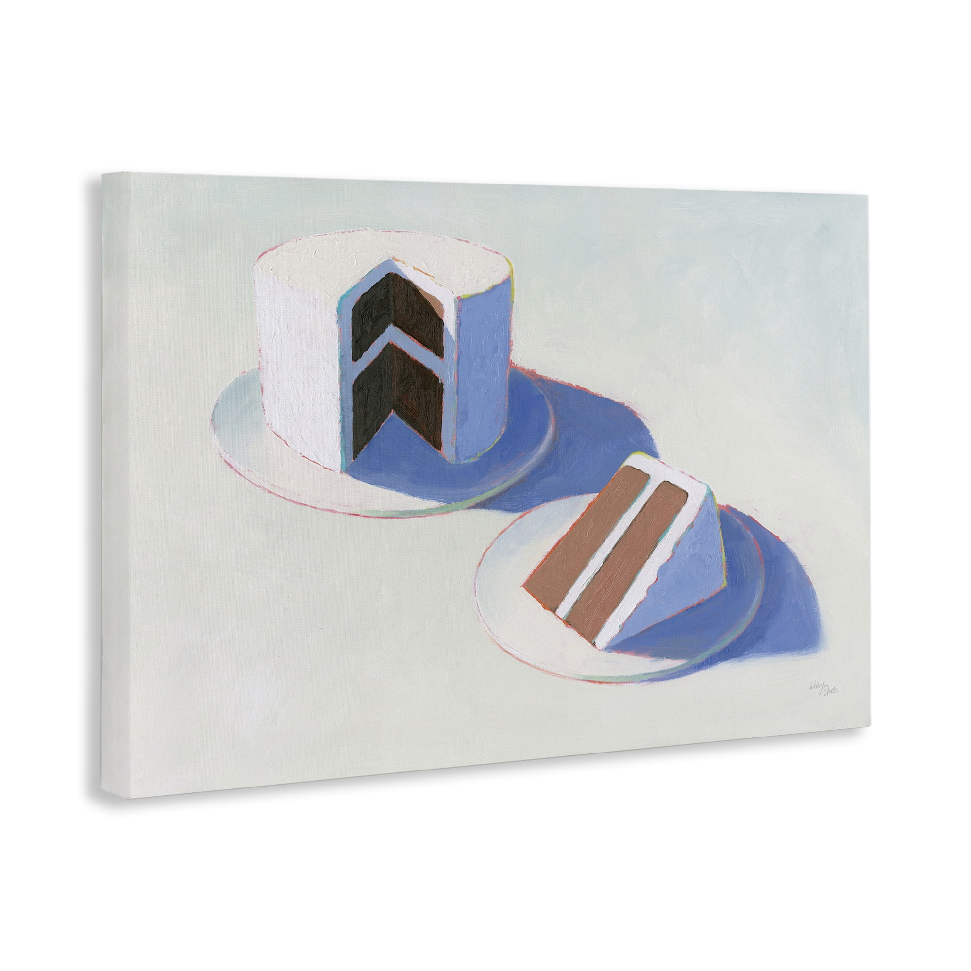 Stupell Industries Layer Cake Dessert Food & Beverage Painting Wrapped Canvas Art Print Wall Art, 30 x 20