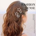 thumbnail image 3 of Pinzas para el cabello con forma de estrella, pasadores para el cabello de boda para novia, pasador para el cabello con diamantes de imitación de cristal, accesorios para el cabello para mujeres, 3 of 4