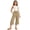 Khaki, variant on MuXiKeJi Clothes Girls Wide Leg Linen Pants Casual Summer Beach Palazzo Pants Flowy Boho High Waisted Lounge Trousers with Pockets 11-12 Years