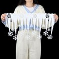 thumbnail image 4 of 2 piezas/lote de copos de nieve blancos de Navidad, tiras de hielo de nieve artificiales, adornos de decoración navideña, colgantes para festivales, fiestas, decoración de ventanas, 4 of 4