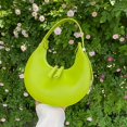 thumbnail image 4 of Half Moon Commute Bag Fashion Underarm Hobo Bag Solid Color for Weekend Vacation, 4 of 10