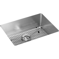 Elkay Crosstown 16 Gauge Stainless Steel 23-1/2" x 18-1/4" x 8", Single Bowl Undermount Sink Kit