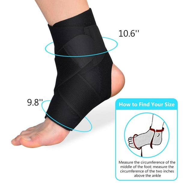Soporte de Tobillo, Tobillera Ajustable, Tobillera para Tendinitis, Tobillera Estabilizadora para la Recuperación de Lesiones, Alivio del Dolor Crónico de Tobillo, Artritis, Tendinitis, 1 pieza Ecomeon no