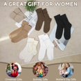 thumbnail image 7 of CoCoMangos 6 Pairs Ruffle Socks Soft Cute Frilly Turn-Cuff Long Casual Slouch Cotton Crew Socks for Women Gifts, 7 of 7
