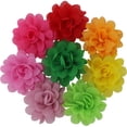 thumbnail image 4 of QingHan Flores para el cabello para niñas Adolescentes Arcos Forrados Clips 20 colores, 4 of 7