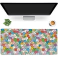 thumbnail image 6 of Cute Colorful Cats Extended Gaming Mouse Pad Large Desk Mat with Non-Slip Rubber Base and Stitched Edges,Keyboard Mouse Mat Desk Pad for Work,Game,Office,Home 35.4 * 15.7 Inch, 6 of 6
