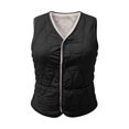 thumbnail image 5 of LUVDA Quilted V-Neck Vest for Women - Lightweight Sleeveless Warm Jacket with Pockets and Snap Buttons for Casual Fall Winter Layering, 5 of 6