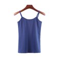 thumbnail image 1 of Minnieouse Chalecos de algodón para mujer, ropa recortada de moda de punto, camiseta transpirable fresca, camisa de fondo exterior de primavera, Prendas para la parte del cuerpo Azul oscuro S Minnieouse AP010463-43B, 1 of 6