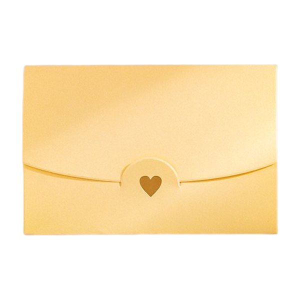Sidaley Sobre de papel romántico para vacaciones, portátil, Vintage, ceremonia de boda, tarjeta de invitación, tarjetas de regalo, sobres, accesorios cartulina Oro blanco