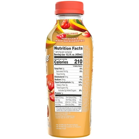 Bolthouse Farms Immunity Smoothie, Mango Cherry C-Boost, 15.2 fl. oz. Bottle