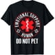 thumbnail image 1 of Emotional Support Human Do Not Pet - Camiseta de servicio de humor para perros, 1 of 2