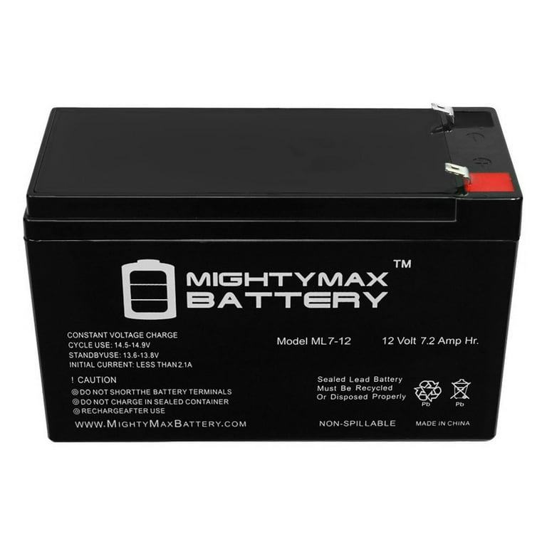 Mighty Max Battery 12V 7Ah Razor Pocket Rocket 15120040 Mini Bike Battery -  2 Pack